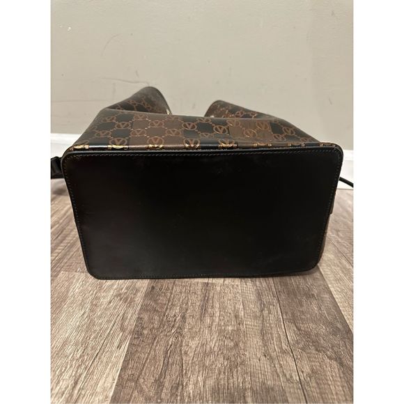 VALENTINO BY MARIO VALENTINO Leather Monogram Two-Tone Crossbody Bag - Picture 12 of 12